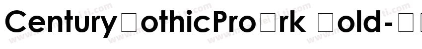 CenturyGothicProGrk Bold字体转换